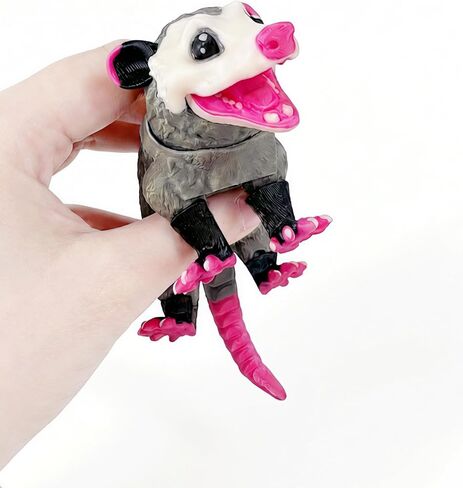3D Printed Animals - Articulated Opossum, Movable Joints, Desk Home Office Decor, Flexible Animals Toy Statue, Birthday Halloween in Saudi Arabia
