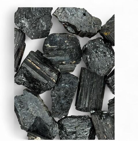 Rough Black Tourmaline Crystals - Raw Natural Black Tourmaline Stones Bulk - Crystal Healing in Kuwait