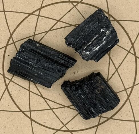 Rough Black Tourmaline Crystals - Raw Natural Black Tourmaline Stones Bulk - Crystal Healing in Kuwait