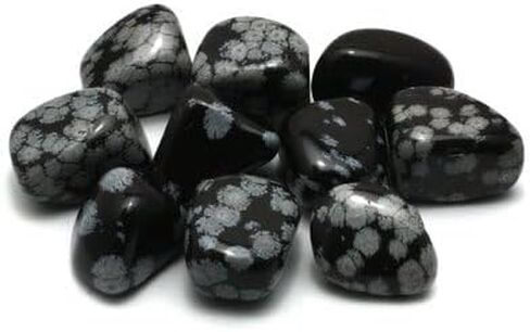 Snowflake Obsidian Tumble Stone (20-25mm) - 5 Pack in Saudi Arabia