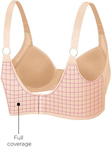 Ilusion 7352 -Plus Size Full Support Bra – Wide Back, Side Reinforcement, Seamless Fit in Saudi Arabia