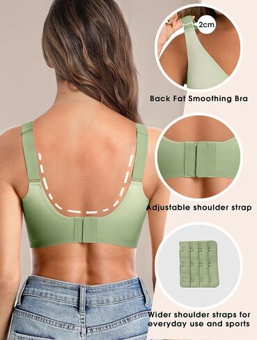 SHIJIALI Jelly Wireless Bras for Women Gradient Push Up Seamless T-Shirt Bra No Underwire Full Coverage Supportive Bralette in Saudi Arabia