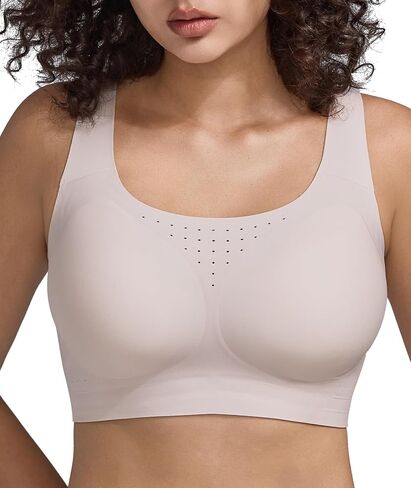 Women Seamless Jelly Bras No Underwire Supportive Plus Size Wireless Full Coverage Bralette in Saudi Arabia