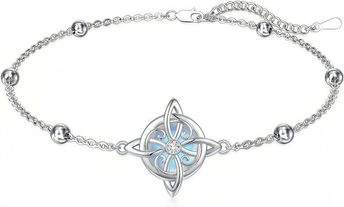 Witches Knot Bracelet Witches Protection Knot Created Malachite/Moonstone/Obsidian Nudo De Bruja Bracelet Witch Jewelry Gifts for Women in Saudi Arabia