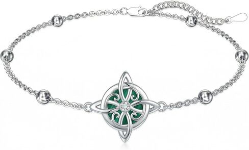 Witches Knot Bracelet Witches Protection Knot Created Malachite/Moonstone/Obsidian Nudo De Bruja Bracelet Witch Jewelry Gifts for Women in Saudi Arabia