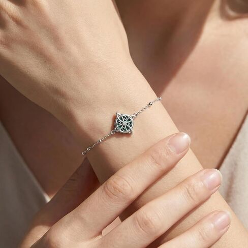 Witches Knot Bracelet Witches Protection Knot Created Malachite/Moonstone/Obsidian Nudo De Bruja Bracelet Witch Jewelry Gifts for Women in Saudi Arabia