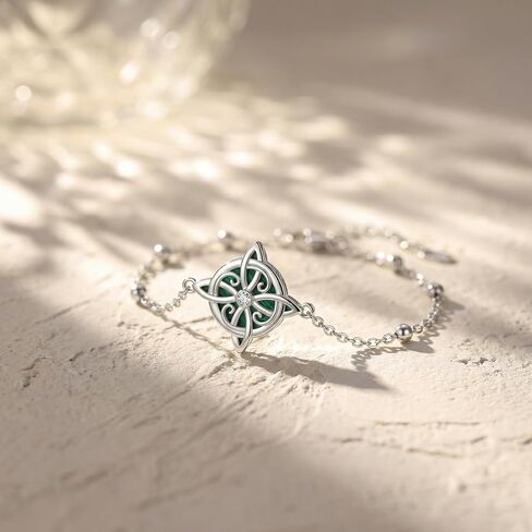 Witches Knot Bracelet Witches Protection Knot Created Malachite/Moonstone/Obsidian Nudo De Bruja Bracelet Witch Jewelry Gifts for Women in Saudi Arabia