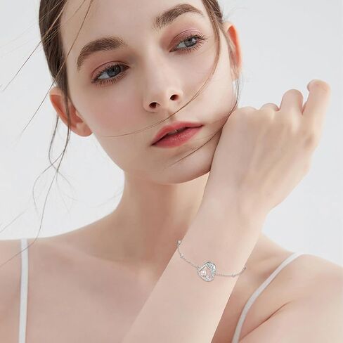 Alice Rabbit Bracelet Sterling Silver Wonderland Bracelet I Love You Forever Jewelry Gift for Women in Kuwait