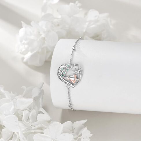 Alice Rabbit Bracelet Sterling Silver Wonderland Bracelet I Love You Forever Jewelry Gift for Women in Kuwait