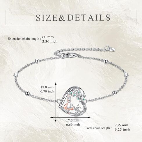 Alice Rabbit Bracelet Sterling Silver Wonderland Bracelet I Love You Forever Jewelry Gift for Women in Kuwait