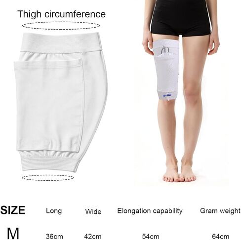 Catheter Leg Bag Holder M Anti-Slip Catheter Sleeves Stay in Place Urine Bags for Legs for Men Women Wheelchairs in Saudi Arabia