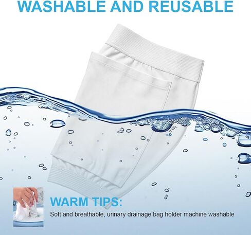 Catheter Leg Bag Holder M Anti-Slip Catheter Sleeves Stay in Place Urine Bags for Legs for Men Women Wheelchairs in Saudi Arabia