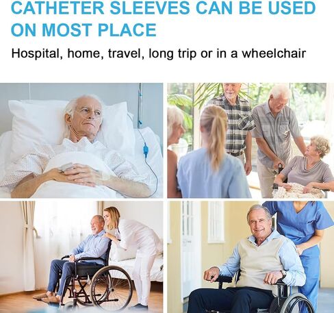 Catheter Leg Bag Holder M Anti-Slip Catheter Sleeves Stay in Place Urine Bags for Legs for Men Women Wheelchairs in Saudi Arabia
