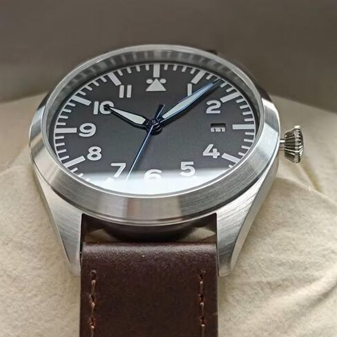 Boyarca Pilot Watch Men's Aviator Wrist Watch Japan Automatic Movement Retro Mechanical Watches Stainless Steel Case with Luminous Waterproof in Saudi Arabia