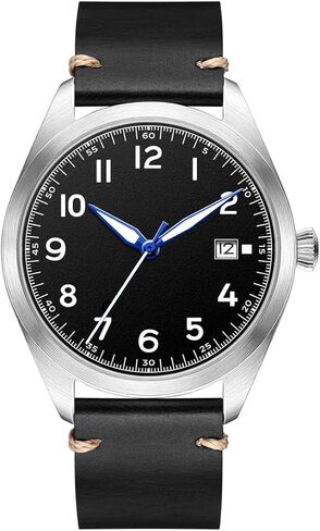 Boyarca Pilot Watch Men's Aviator Wrist Watch Japan Automatic Movement Retro Mechanical Watches Stainless Steel Case with Luminous Waterproof in Saudi Arabia