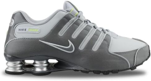 حذاء رياضي رجالي من Nike Shox NZ مصنوع من الجلد الصناعي باللون الرمادي الداكن مقاس 9 US in Kuwait