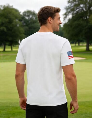 Mens USA American Flag Patriotic Shirt, 4th of July Shirts, Short Sleeve Graphic Tees for Men in Saudi Arabia
