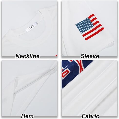 Mens USA American Flag Patriotic Shirt, 4th of July Shirts, Short Sleeve Graphic Tees for Men in Saudi Arabia