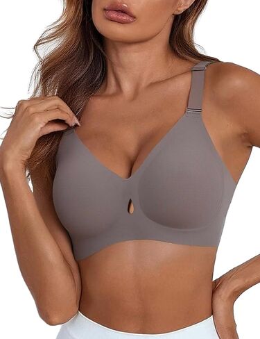 Wireless Bra for Women No Underwire - Seamless Full Coverage Comfort Bra, Breathable Supportive Everyday Push Up Bralette in Saudi Arabia