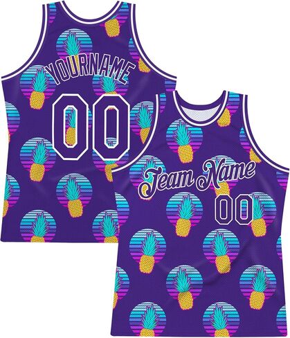 Custom Basketball Jersey for Men Women Kids Youth, Personalized Blue Purple Sportswear Stitched Printed Team Name Number Logo in Kuwait