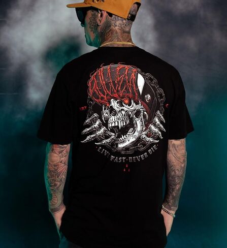 Sullen Men's Road Kill International Bro Day 26 Capsule Tattoo Lifestyle Graphic Premium Cotton Short Sleeve Tee in Kuwait