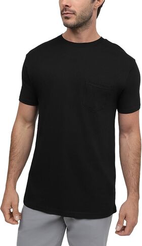 INTO THE AM Pocket T Shirts for Men S - 4XL Soft Cotton Blend Fitted Crew Neck Mens Pocket Tee Shirt in Saudi Arabia