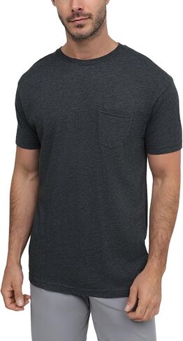 INTO THE AM Pocket T Shirts for Men S - 4XL Soft Cotton Blend Fitted Crew Neck Mens Pocket Tee Shirt in Saudi Arabia