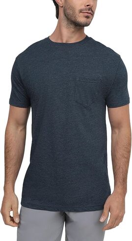 INTO THE AM Pocket T Shirts for Men S - 4XL Soft Cotton Blend Fitted Crew Neck Mens Pocket Tee Shirt in Saudi Arabia