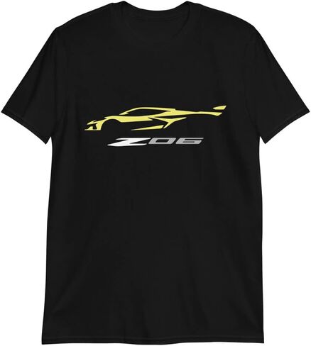 2023 Sports Car Z06 C8 Vette Accelerate تي شيرت أصفر مخصص in Kuwait