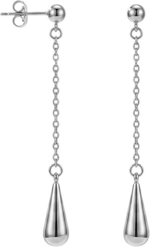 Gold Plated Dangle Earrings Dainty Silver Drop Earring Trendy Long Dangling Wedding Bridesmaid Hoop Diamond Crystal Cute Earring Prom Jewelry Graduation Gifts for Women in Saudi Arabia