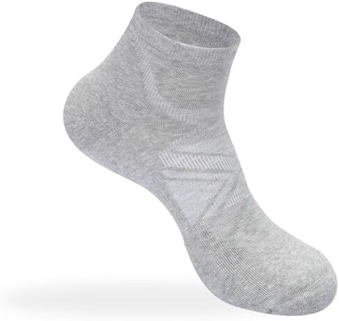 Premium Cotton Blend Black/White/Gray, 6 Pairs, Unisex Stretchy Crew Socks, Durable & Comfortable for Workouts & All-Day Wear in Saudi Arabia
