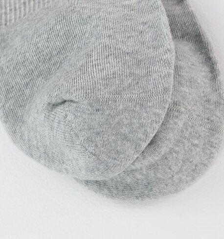 Premium Cotton Blend Black/White/Gray, 6 Pairs, Unisex Stretchy Crew Socks, Durable & Comfortable for Workouts & All-Day Wear in Saudi Arabia
