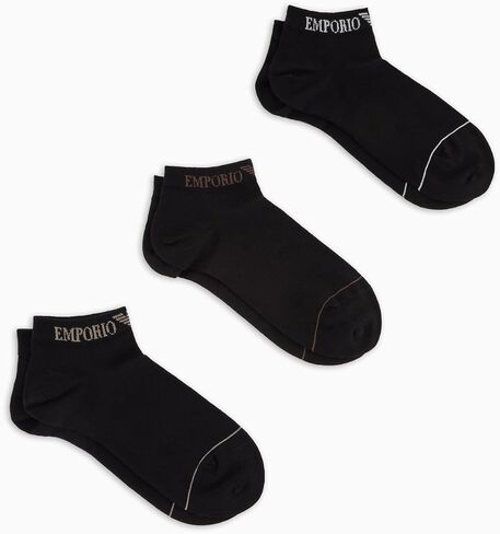 Emporio Armani Men's 3 Pack Sneaker Socks in Kuwait