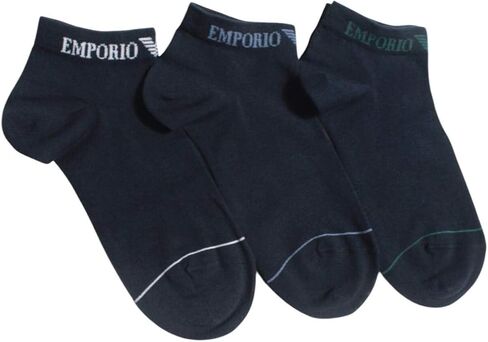 Emporio Armani Men's 3 Pack Sneaker Socks in Kuwait