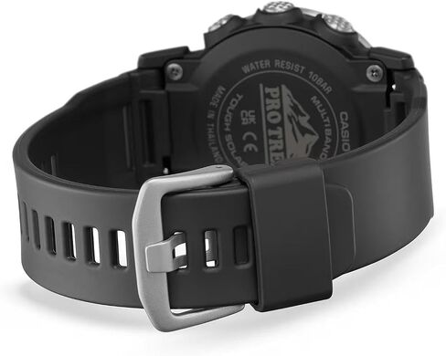 ساعة كاسيو PRW-35-1A 44.60 x 13 ملم Pro Trek Climber Line الرقمية ذات أساس حيوي وحزام راتنج قوي للطاقة الشمسية 100 متر للرجال in Kuwait