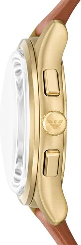 Emporio Armani Men's Chronograph Brown Leather Watch (Model: AR11714) in Kuwait