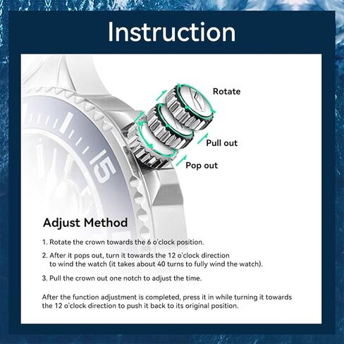 SEA-Gull Men’s Mechanical Watches, Ocean Series Dive Watch, ST2500 Movement, Automatic Winding, Luminous, Sapphire Crystal, 20 Bar Water Resistance, 1083, Blue in Saudi Arabia