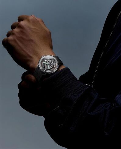 CIGA Design Skeleton Automatic Watch · Vector, 44MM Round Steel Case, Racing-Themed Design, Back-to-Front Skeleton, Super Luminova, Fluororubber Strap, Sapphire Glass Gifts for Men and Women in Saudi Arabia