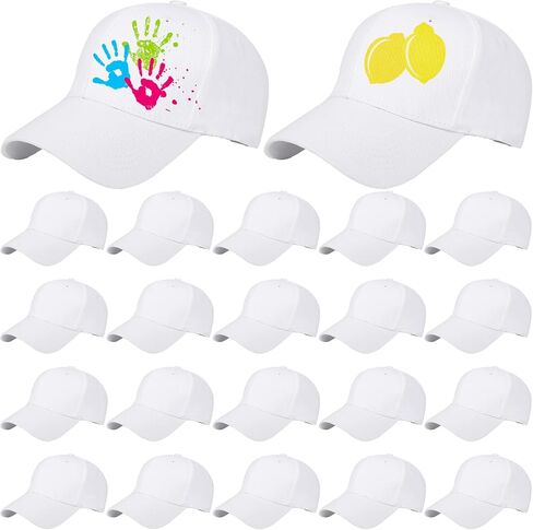22 Pcs Adult Cotton Baseball Hat Solid Color Baseball Caps Adjustable Blank Golf Cap Plain Ball Hats Bulk for Unisex in Kuwait
