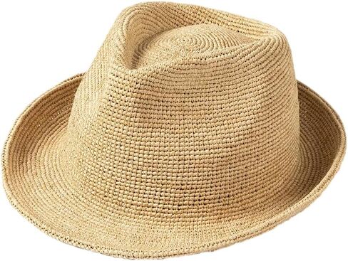 Men's and Women's Hand-Woven Straw Hats, Casual Foldable Wide-Brimmed Bucket Hats Suitable for Beach in Kuwait