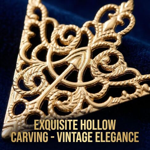 5 Pairs Shirt Collar Pins Vintage Collar Brooch Set for Women Men, Gold ＆ Silver Triangle Leaf Hollow Pattern Triangle Pin Cardigan Sweater Accessories Gift in Saudi Arabia