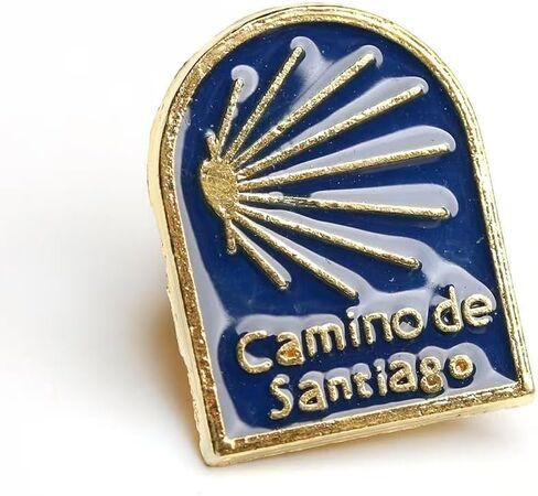 Camino de Santiago Enamel Lapel Pin Set, Scallop Shell, Cross of Saint James, 3 Piece in Kuwait