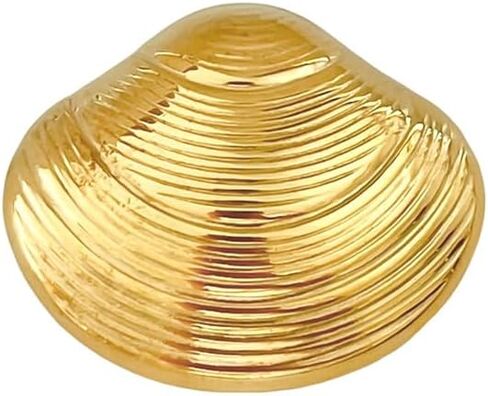 Vintage Seashell Brooch Pin for Women Men Stainless Steel Charm Scallop Ocean Themed Lapel Pins Elegant Dress Suit Coat Sweater Jacket Clothing Accessories Summer Holiday Jewelry in Kuwait