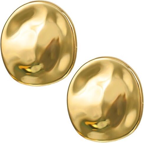 Irregular Round Brooch Pins Vintage Geometric Metal Corsage Chunky Irregular Round Disc Lapel Pin Minimaliast Geometric Waterdrop Lapel Pin in Saudi Arabia