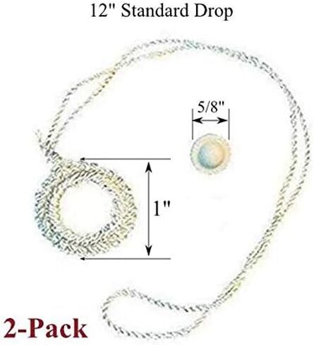 2-Pack SHADE DOCTOR Roller Window Shade DELUXE CREAM RING PULLS & Screw Buttons in Saudi Arabia