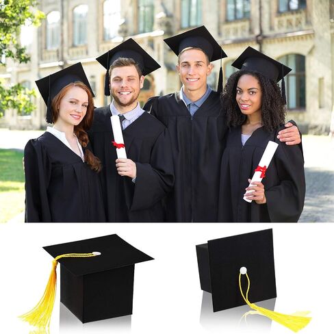 Outus 60 Pieces Graduation Candy Boxes Graduation Party Favors Class of 2026 Cap Gift Boxes Graduate Centerpieces with Tassel for Grad Ceremony Party Favors in Saudi Arabia