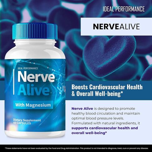 كبسولات Nerve Alive لآلام الأعصاب، Nerve Alive لحبوب المكملات الغذائية للاعتلال العصبي، تركيبة متقدمة لدعم صحة الأعصاب - أقصى قدر من القوة، مراجعات الدعم الطبيعي NerveAlive (عبوتان) in Kuwait
