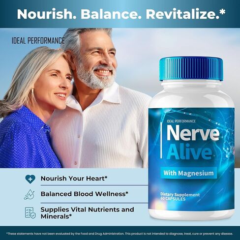 كبسولات Nerve Alive لآلام الأعصاب، Nerve Alive لحبوب المكملات الغذائية للاعتلال العصبي، تركيبة متقدمة لدعم صحة الأعصاب - أقصى قدر من القوة، مراجعات الدعم الطبيعي NerveAlive (عبوتان) in Kuwait