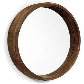 Rutledge & King Round Rattan Mirror - Boho Decorative Wall Mirror - 30" Dia. in Saudi Arabia