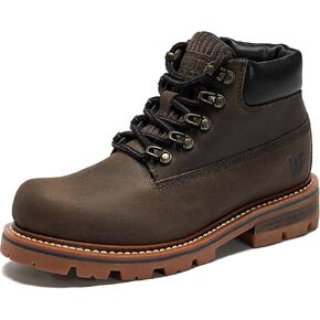 Mens Goodyear Zip Chukka Boots Crazy Horse Leather Casual Work Boots for Men in Saudi Arabia